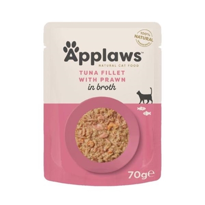 Picture of Applaws Natural Wet Cat Food, Tuna Fillet with Prawn